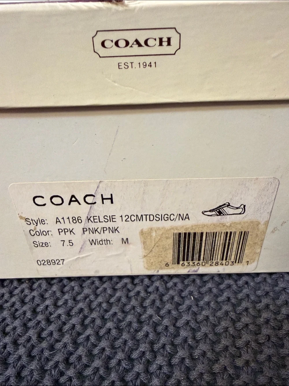 Coach pink sneakers